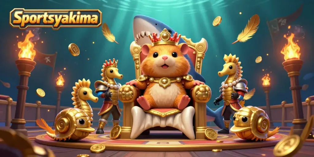 Experience thrilling bets and vibrant gameplay with sportsyakima's fierce hamster king in a dynamic casino arena.