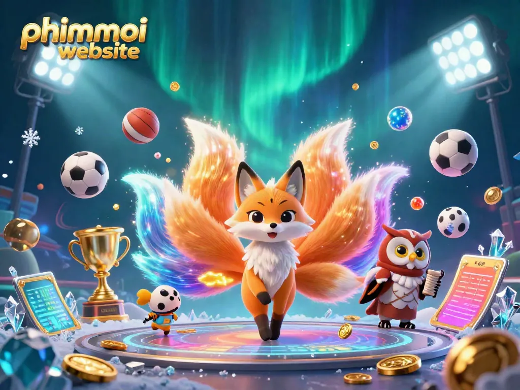 Experience the vibrant phimmoi website, showcasing colorful characters amidst dynamic gambling elements.