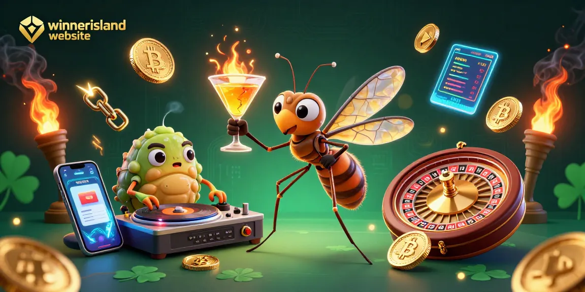 Experience the thrill of gaming at the winnerisland website with vibrant animated casino elements.